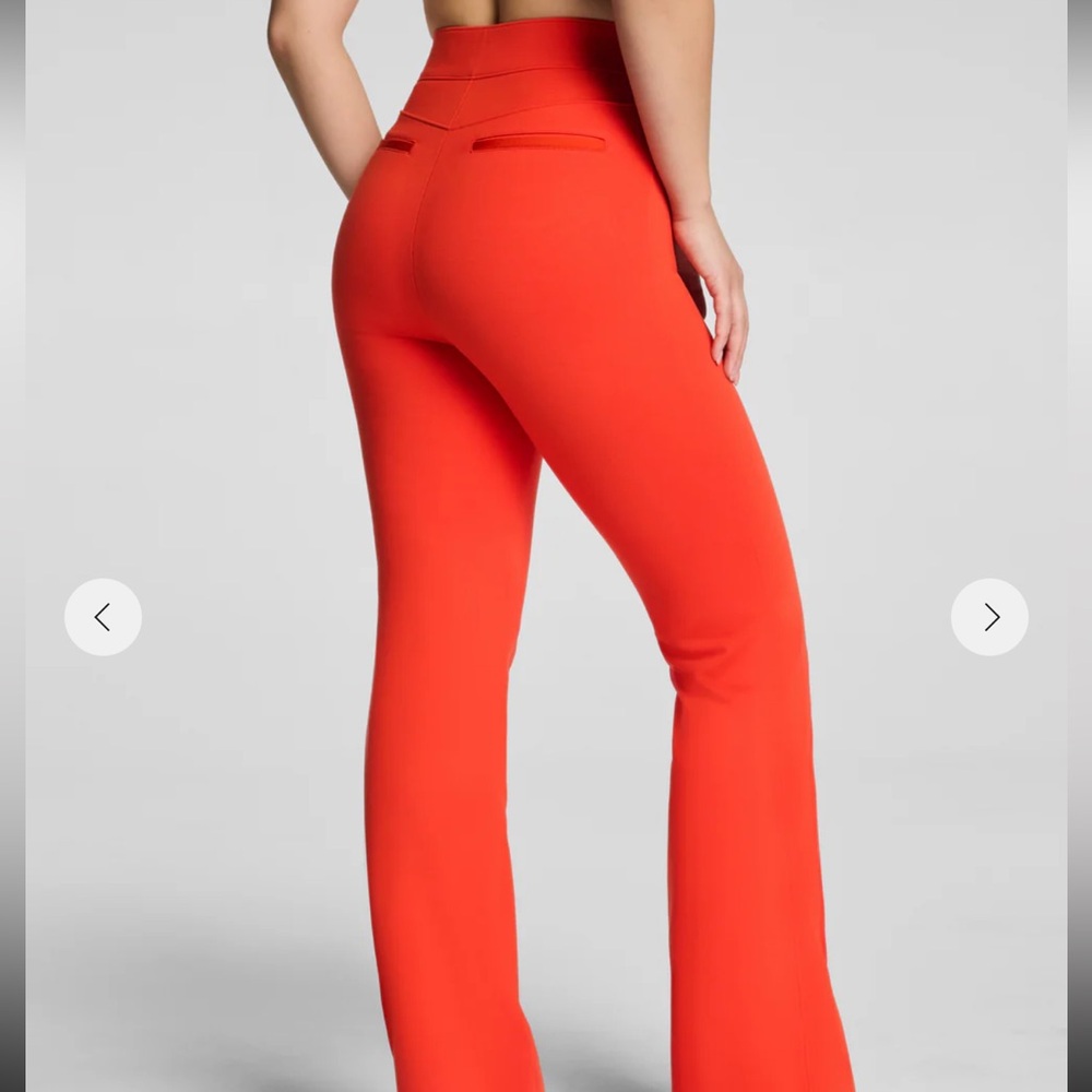 SPANX AIR ESSENTIALS WIDE LEG PANTS LIGHTWEIGHT BREATHABLE FLAT FRONT SZ L